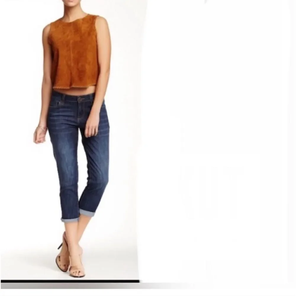 Kut from the Kloth | Kut from the Kloth Bardot Crop Skinny Boyfriend Jeans Sz 2